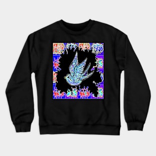 tattoo bluebird Crewneck Sweatshirt